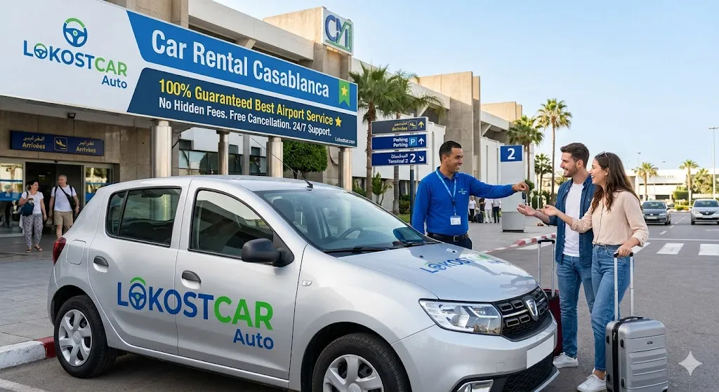 Car rental Casablanca: 100% Guaranteed Best Airport Service | LOKOSTCAR Auto